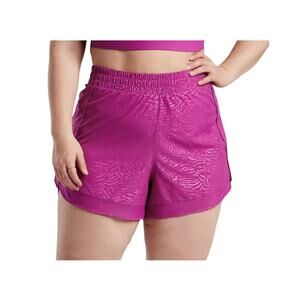 Athleta Women's Printed Mesh Racer Run Short 4" Plus Size 2X Fiji Magnolia NWT